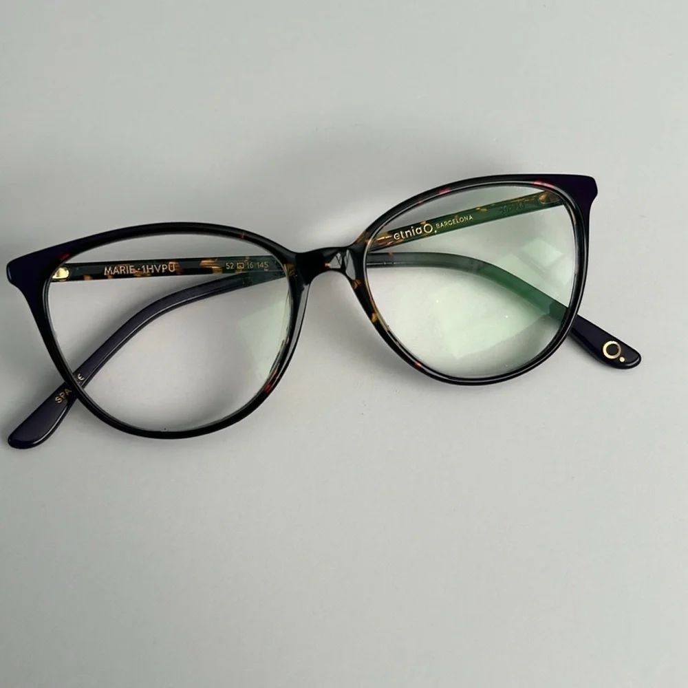 Etnia Barcelona Eyeglasses FRAMES ONLY MARIE 1HVPU 52-16-145 Purple/Tortoise